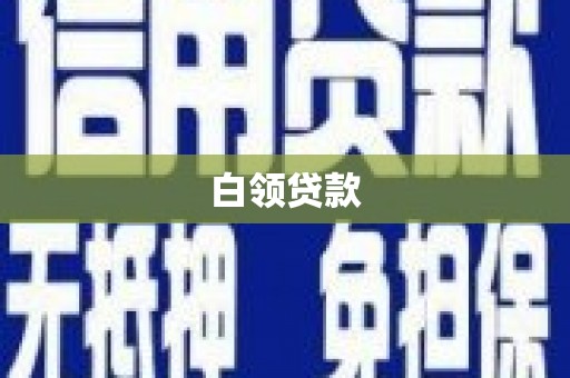 东明白领贷款