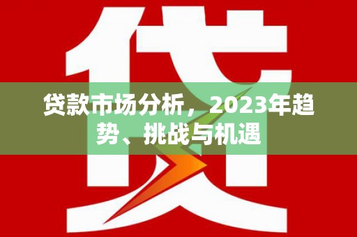 东明贷款市场分析，2023年趋势、挑战与机遇
