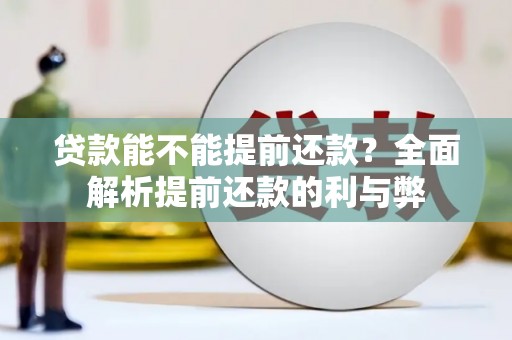 东明贷款能不能提前还款？全面解析提前还款的利与弊