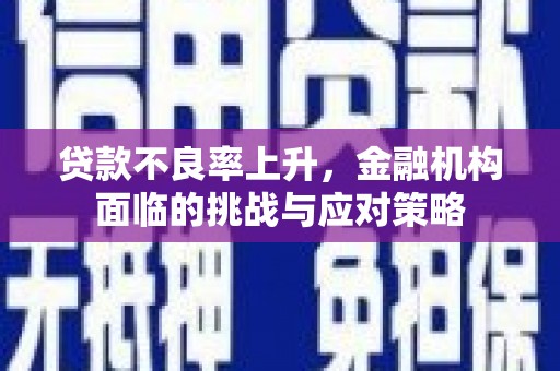 东明贷款不良率上升，金融机构面临的挑战与应对策略