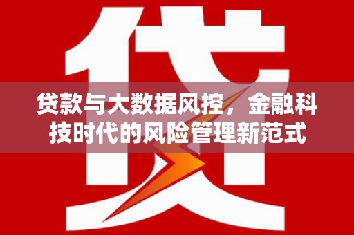 东明贷款与大数据风控，金融科技时代的风险管理新范式