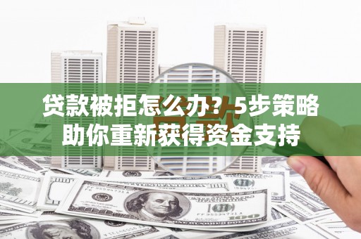 东明贷款被拒怎么办？5步策略助你重新获得资金支持