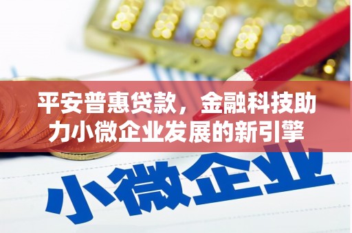 东明平安普惠贷款，金融科技助力小微企业发展的新引擎