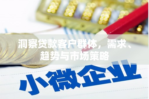 东明洞察贷款客户群体，需求、趋势与市场策略