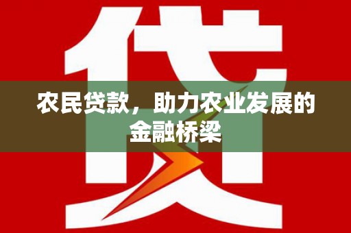 东明农民贷款，助力农业发展的金融桥梁