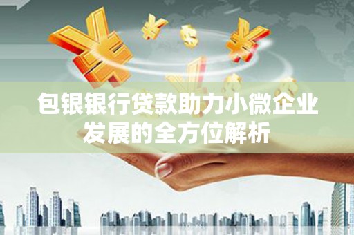 东明包银银行贷款助力小微企业发展的全方位解析