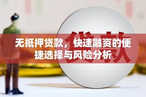 东明无抵押贷款，快速融资的便捷选择与风险分析