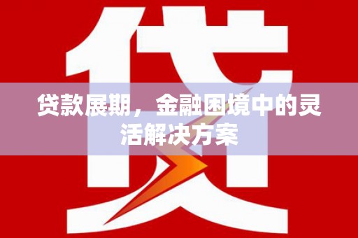 东明贷款展期，金融困境中的灵活解决方案