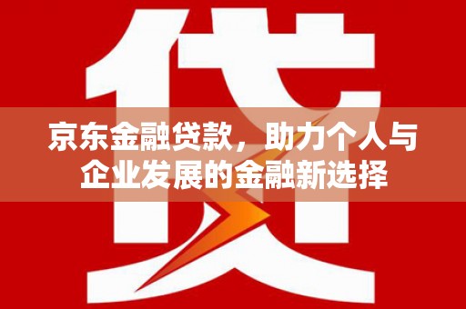 东明京东金融贷款，助力个人与企业发展的金融新选择