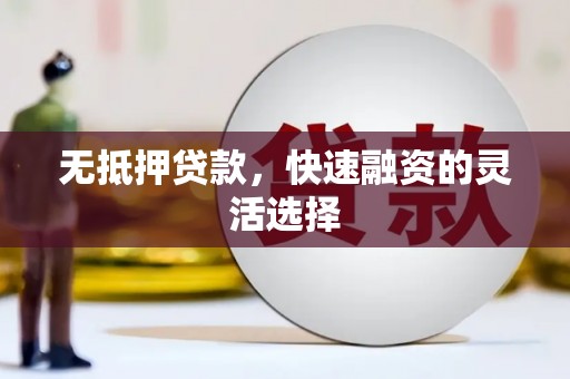 东明无抵押贷款，快速融资的灵活选择