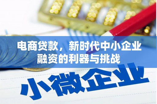 东明电商贷款，新时代中小企业融资的利器与挑战
