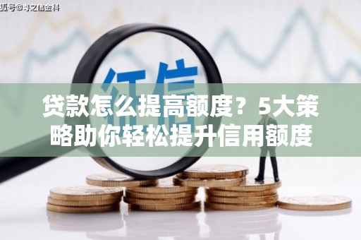 东明贷款怎么提高额度？5大策略助你轻松提升信用额度