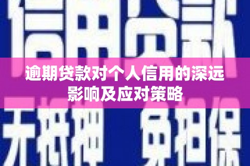 东明逾期贷款对个人信用的深远影响及应对策略