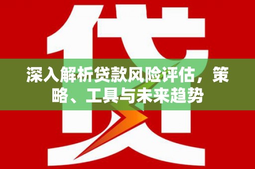 东明深入解析贷款风险评估，策略、工具与未来趋势