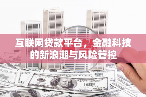 东明互联网贷款平台，金融科技的新浪潮与风险管控