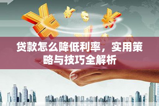 东明贷款怎么降低利率，实用策略与技巧全解析