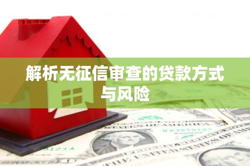 东明解析无征信审查的贷款方式与风险