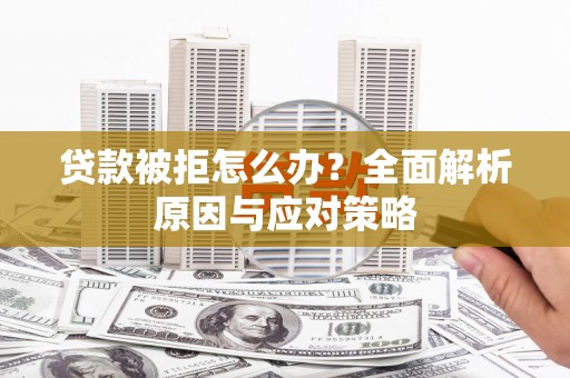 东明贷款被拒怎么办？全面解析原因与应对策略