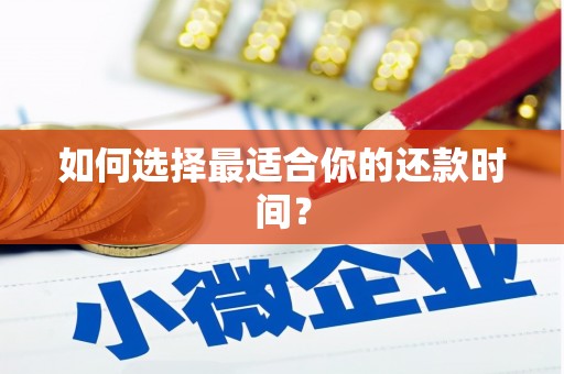 东明如何选择最适合你的还款时间？