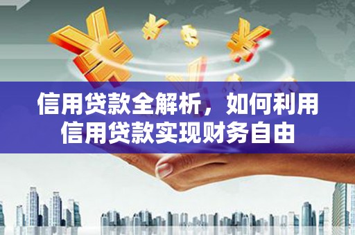 东明信用贷款全解析，如何利用信用贷款实现财务自由