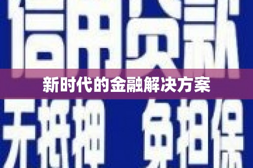东明新时代的金融解决方案