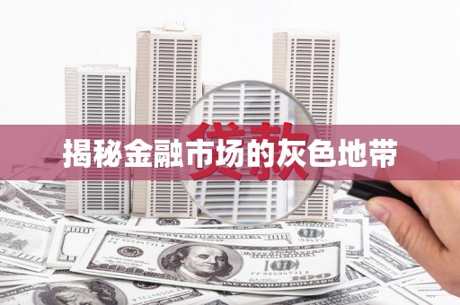 东明揭秘金融市场的灰色地带